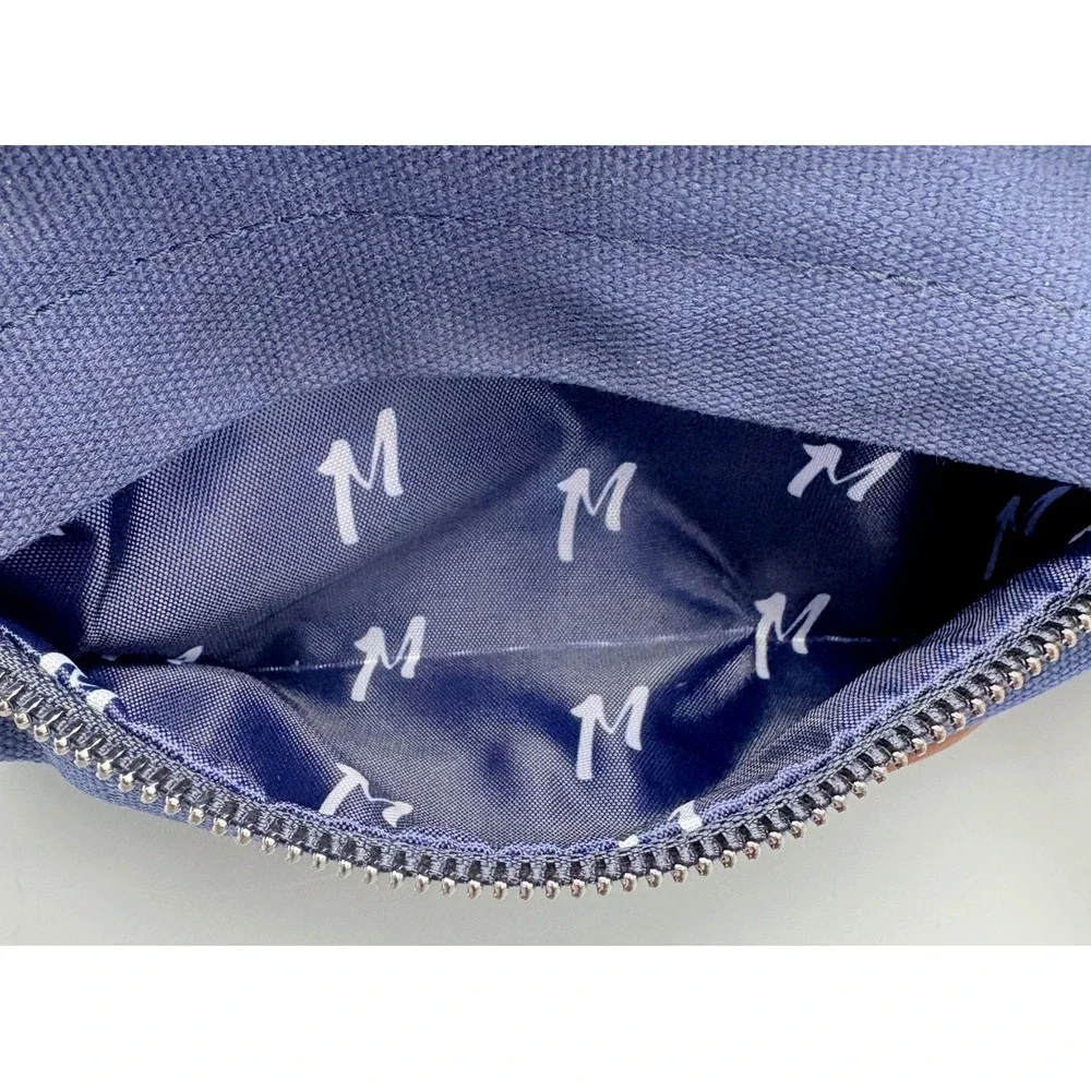 Mugsy Denim Dopp Kit Bag Canvas &‎ Leather Vacation Travel Cosmetic Bag New